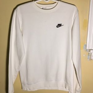 White nike crewneck